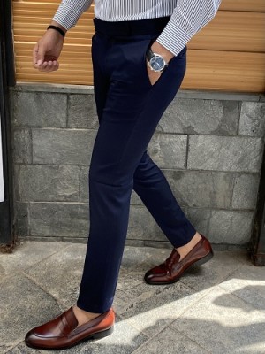 Ankle Formal Blue Trouser
