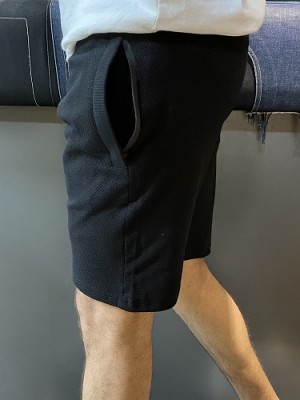 Waffle Black Shorts