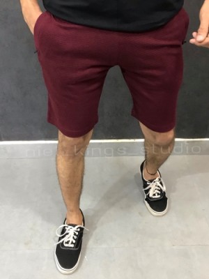 Waffle Maroon Shorts