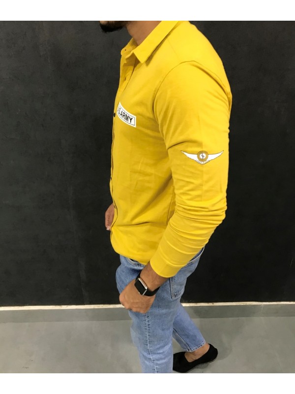 US Print Yellow Shirt