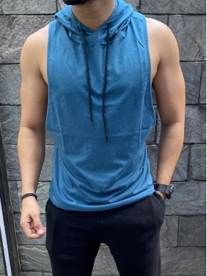 Tanktop Hoodie Blue