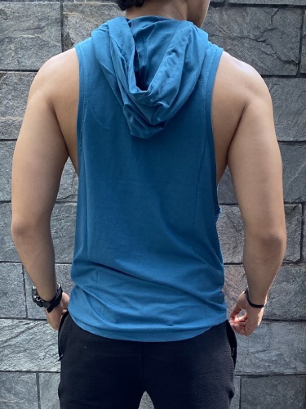 Tanktop Hoodie Blue