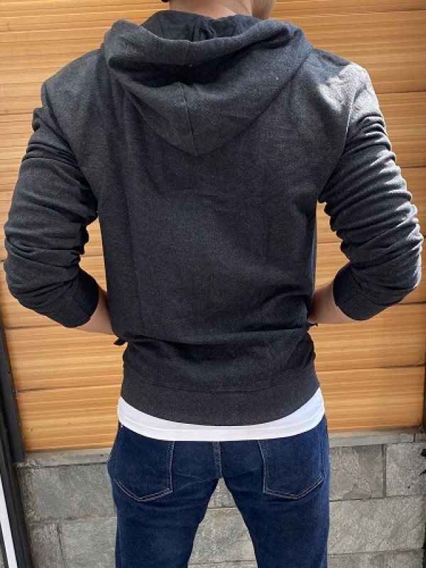 Jute Darkgrey Zipper Hoodie