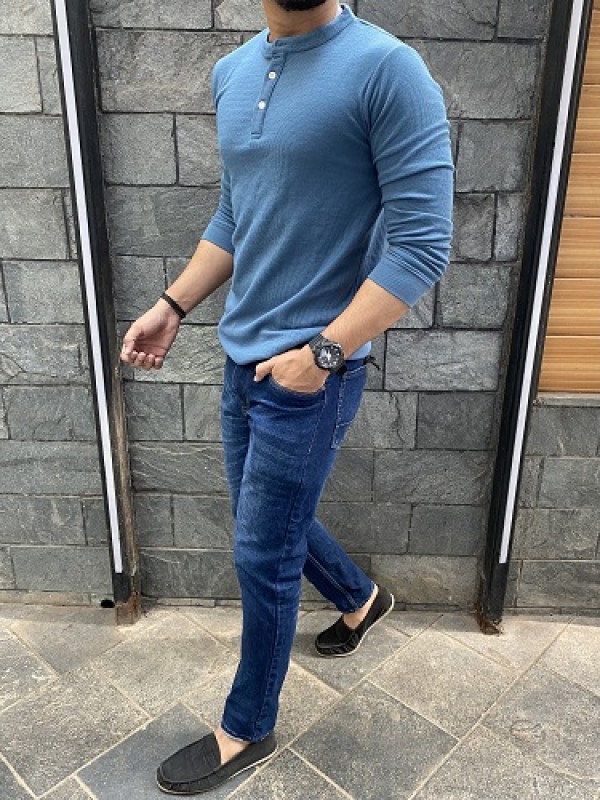 Henly Blue Fullsleeve Tshirt