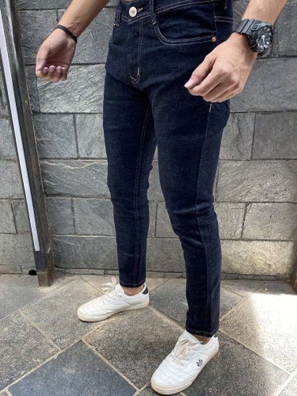    Raw Wash Darkblue Stretchable Denim Jeans