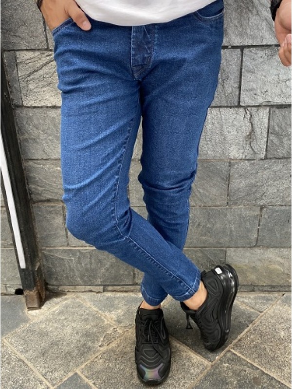 Flat Finish Basic Mid BLue Denim