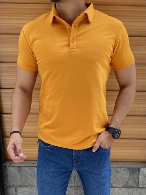 Basic Collar Mustard Tshirt