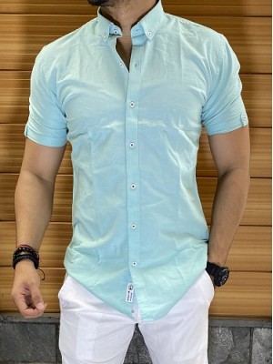   Oxford Blue Half Shirt