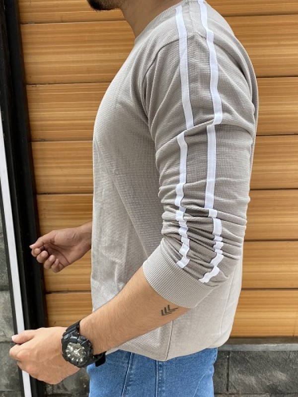     Side Strap Grey Fullsleeve Tshirt