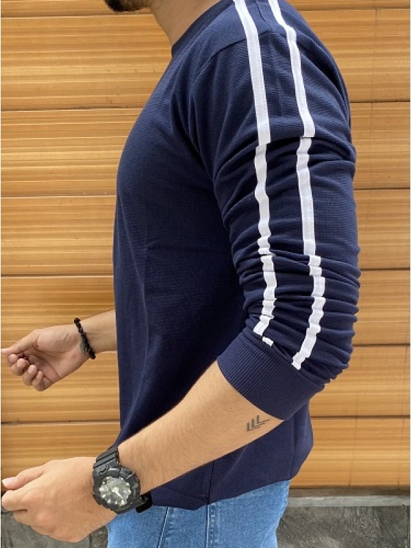     Side Strap Navy Fullsleeve Tshirt