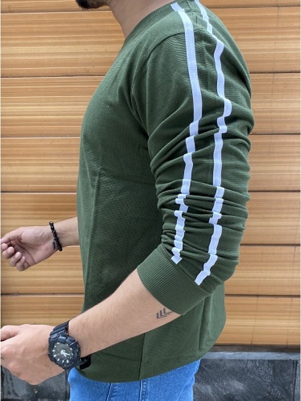     Side Strap Olive Fullsleeve Tshirt