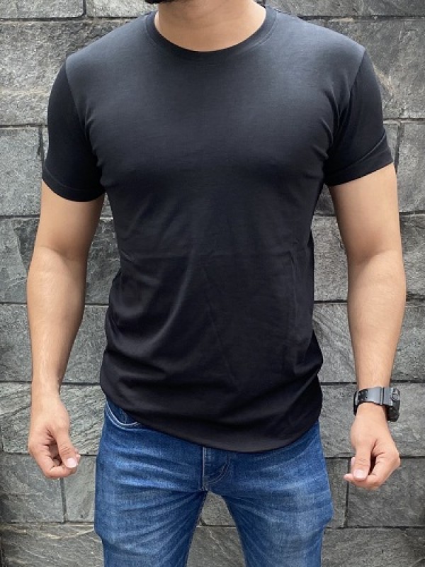                                  Lycra Black Tshirt H/s