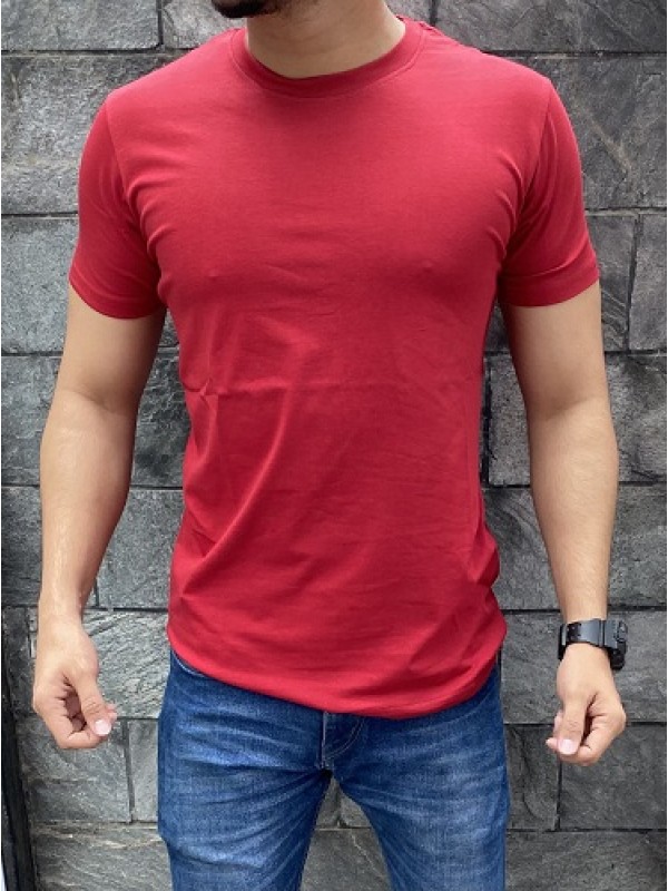    Lycra Maroon Tshirt H/s