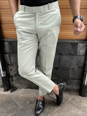      Relaxed Fit Ankle Length Pista Trouser