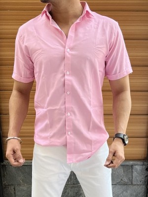    Plain Pink Half Shirt