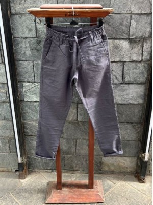      Elastic Waist Dark Grey Pant