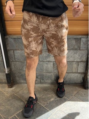      Design 2 Elastic Waist Brown Shorts