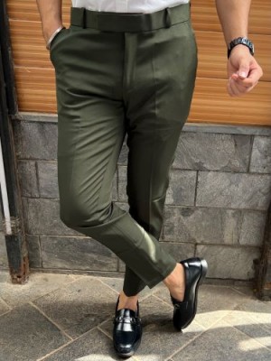            Ankle Formal Olive Trouser