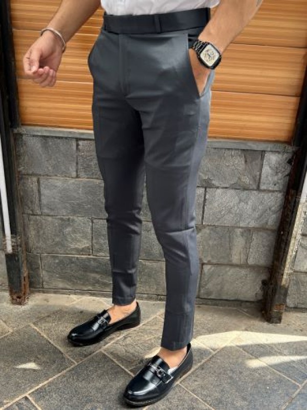            Ankle Formal Dark Grey Trouser