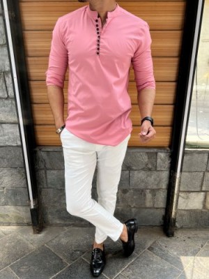                     Short Stretchable Peach Kurta