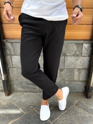     Ankle Length Black Sweat Pants