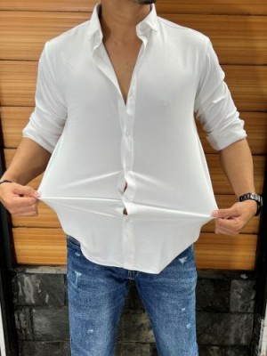               Hosiery Imported Stretchable White Shirt