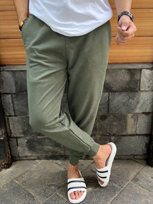      Popcorn Dark Green Joggers