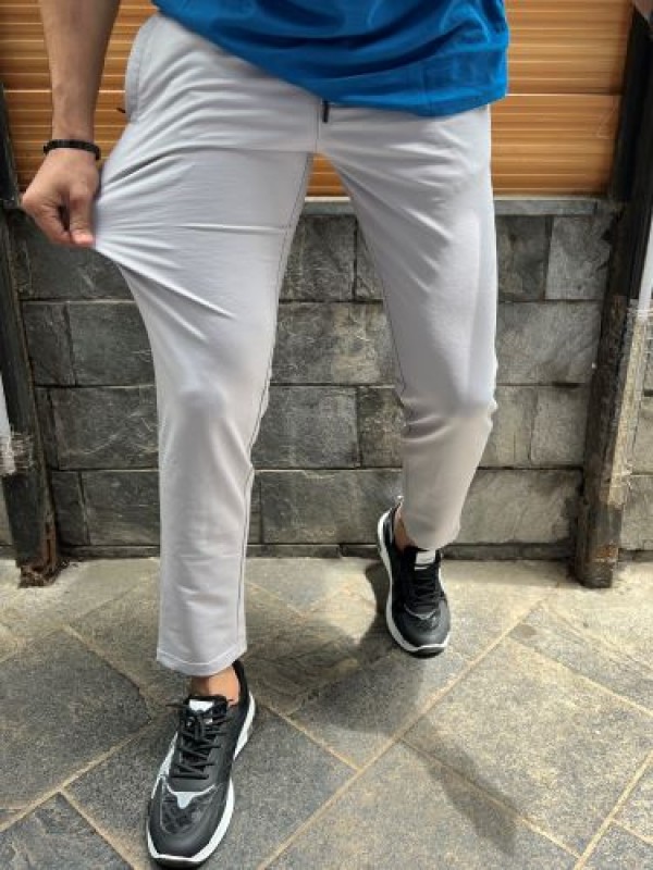Buy LIGHTGREY Trousers & Pants for Men by Haul Chic Online | Ajio.com