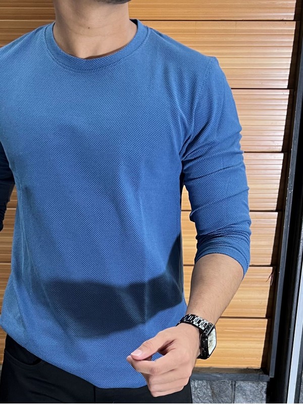            Honeycomb Blue Fullsleeves Tshirts