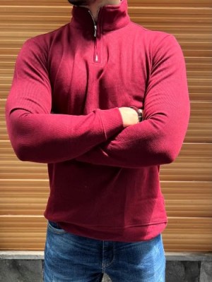               High Neck Light Maroon T-shirt