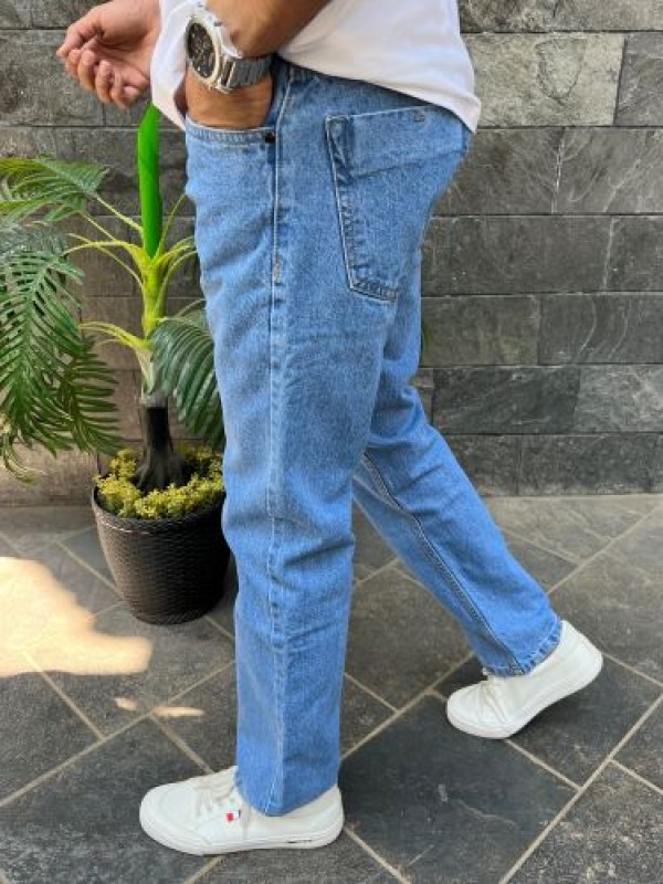                       Baggy Style Mid Blue Jeans