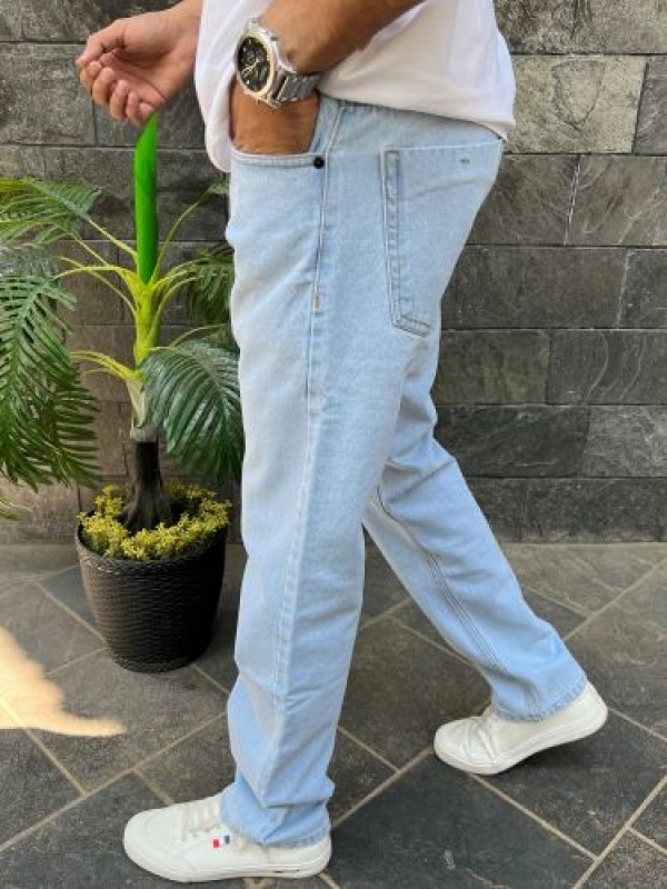                       Baggy Style Light Blue Jeans