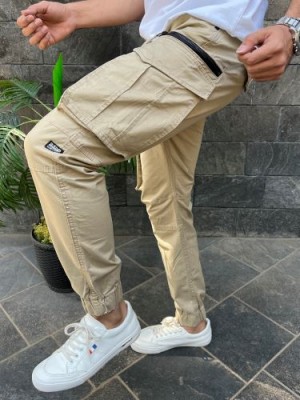               Premium RFD Fabric Beige Cargo Pants