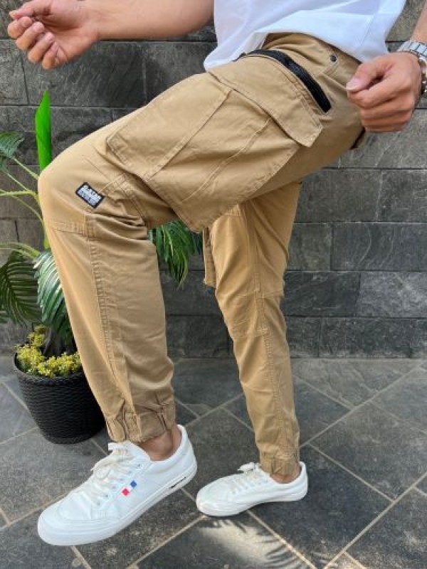               Premium RFD Fabric Camel Cargo Pants