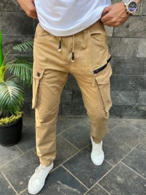               Premium RFD Fabric Camel Cargo Pants