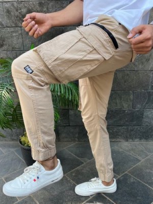               Premium RFD Fabric Cream Cargo Pants