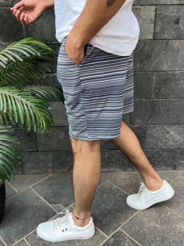                            Hosiery Striper grey Shorts
