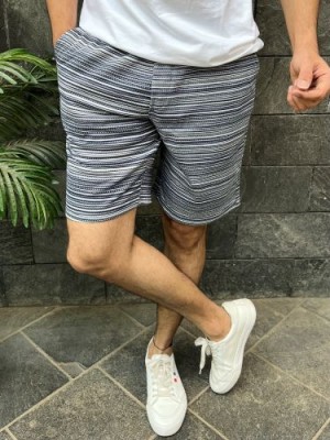                            Hosiery Striper grey Shorts
