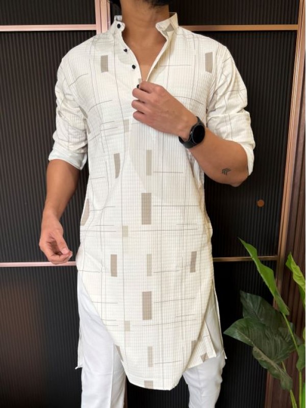                                                                                                                                                                                                                          Imported Abstract Printed Kurta