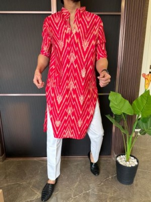                                                                                                                                                                                                                         Premium Modal Double Cloth Pink Kurta